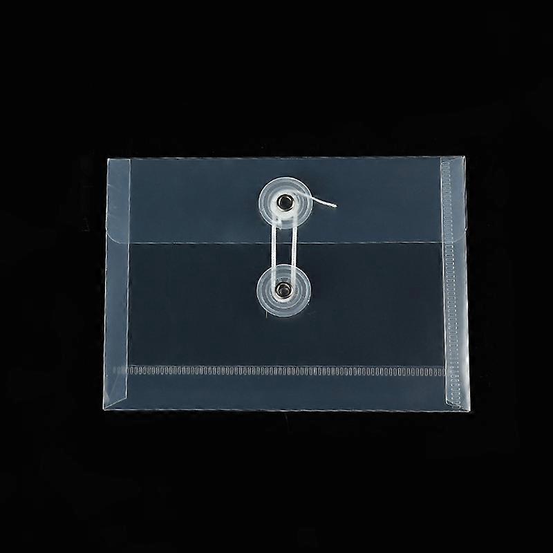 20 Plastic Envelopes, Clear Reusable Polyester Envelope Waterproof Folder with Snaps, US Letters, A6 Size