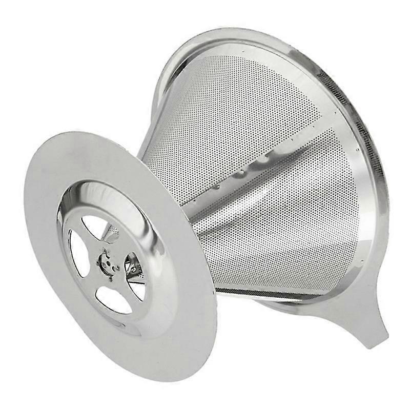 Stainless Steel Double Layer Pouring Coffee Filter Soy Milk Mesh Funnel Tool KAESI