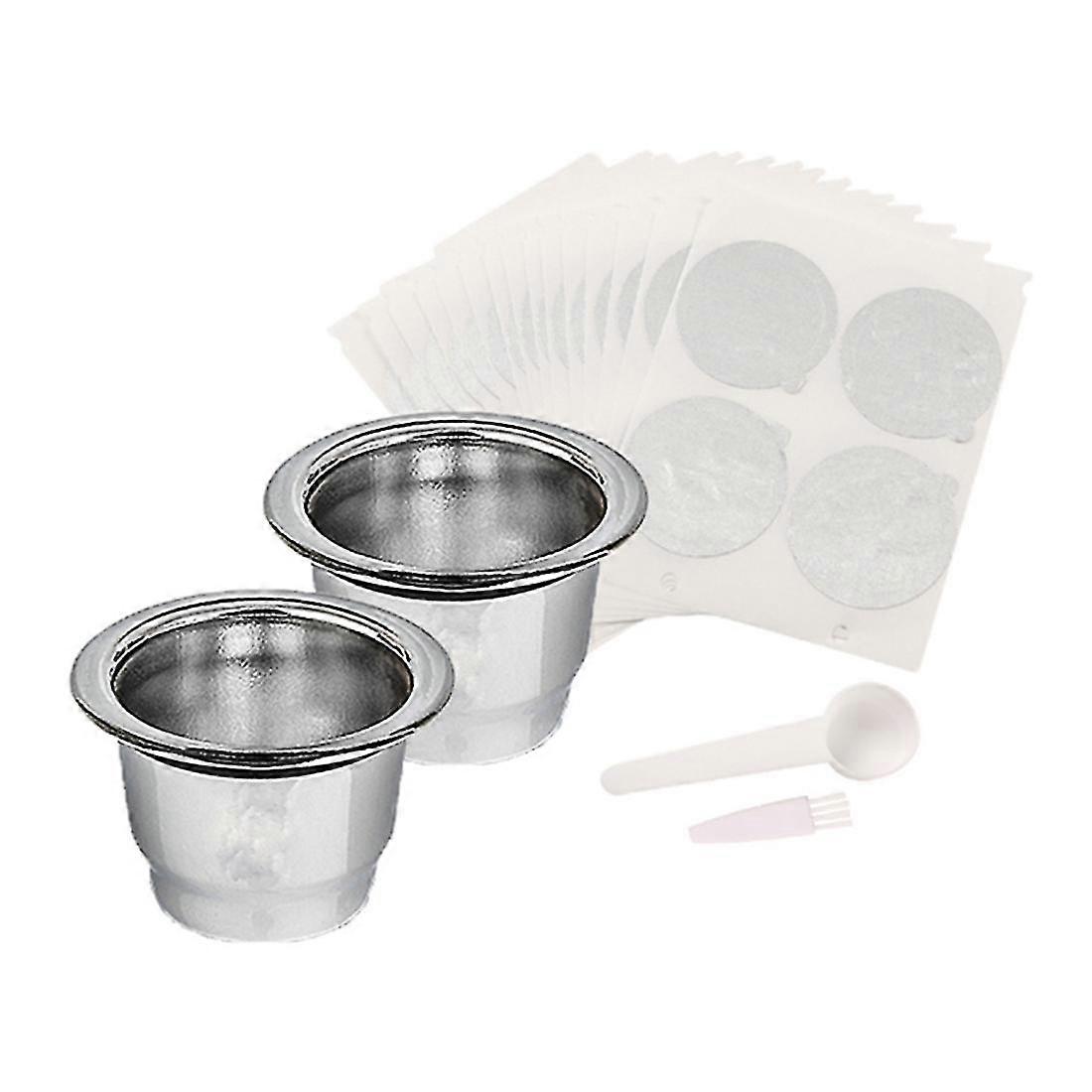 For Icafilas Refill Coffee Capsule Foils Refillable Nespress Coffee Capsulas Reusable Coffee Filter