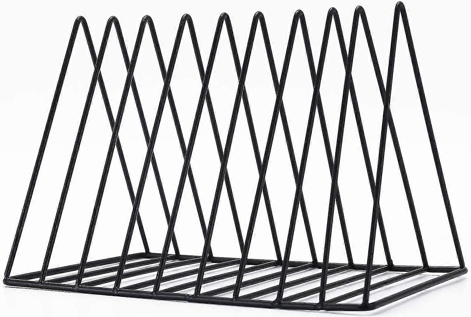 File Folder Stand Desktop File Organizer Triangle Wire Magazine Holder Rack
