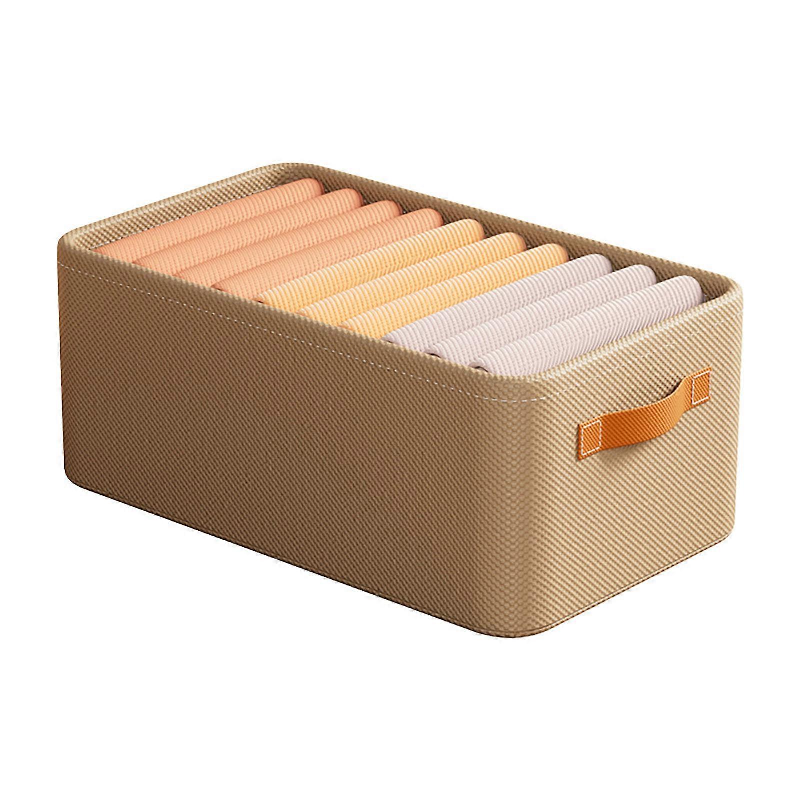 Foldable Clothes Storage Box Large Capacity Breathable Clothing Organizer Drawer Design with Handle Closet Organization Solution