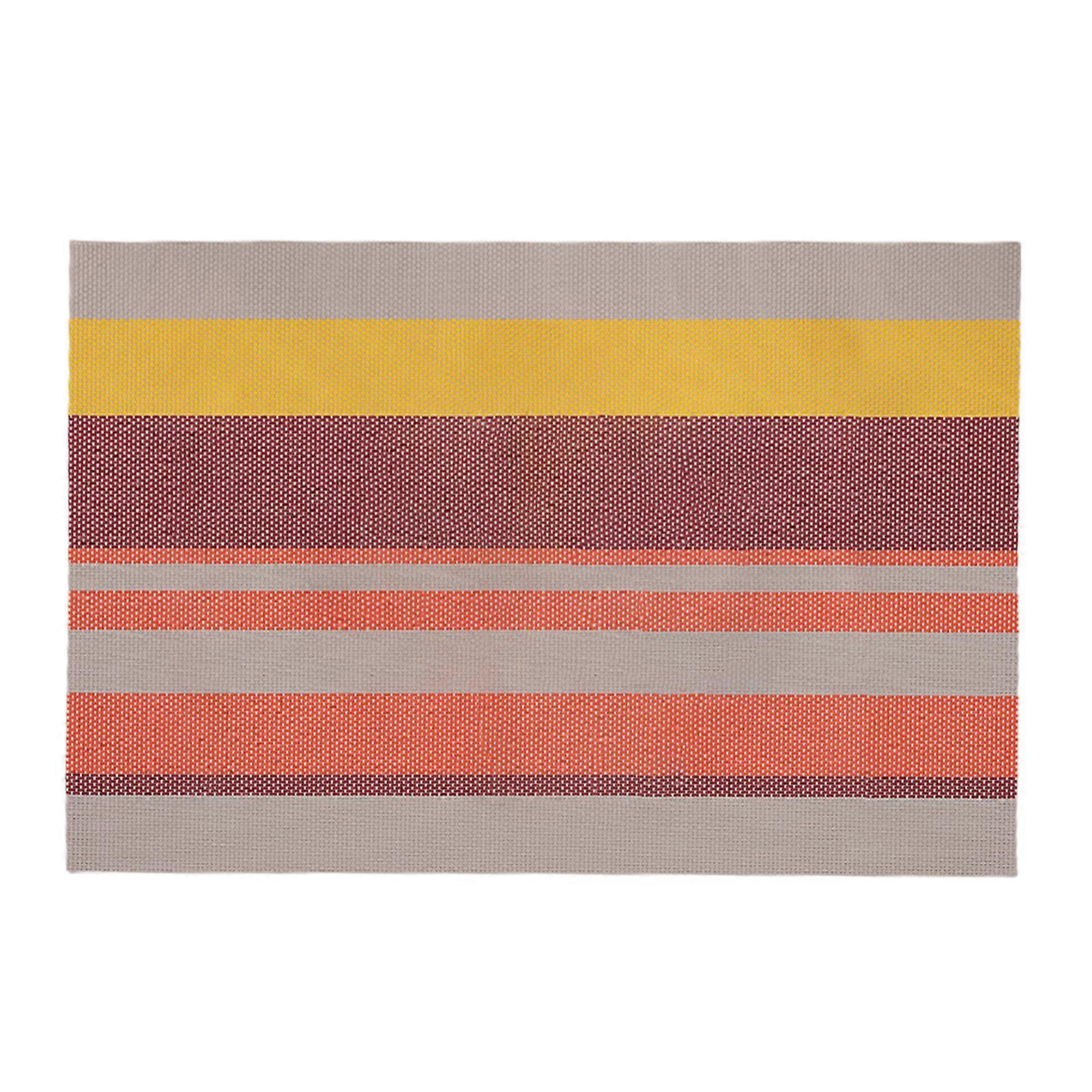 Coussin isolant Isolation thermique douce Simplicité Rayures décoratives Antidérapant Cuttable Cup Mat Fournitures de cuisine KAESI