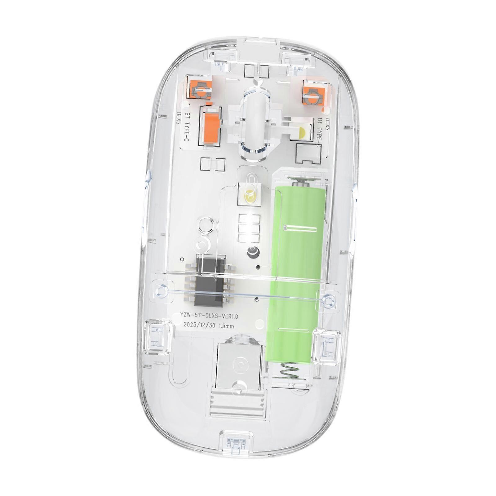 Souris transparente Souris sans fil Ordinateur portable Souris sans fil rechargeable