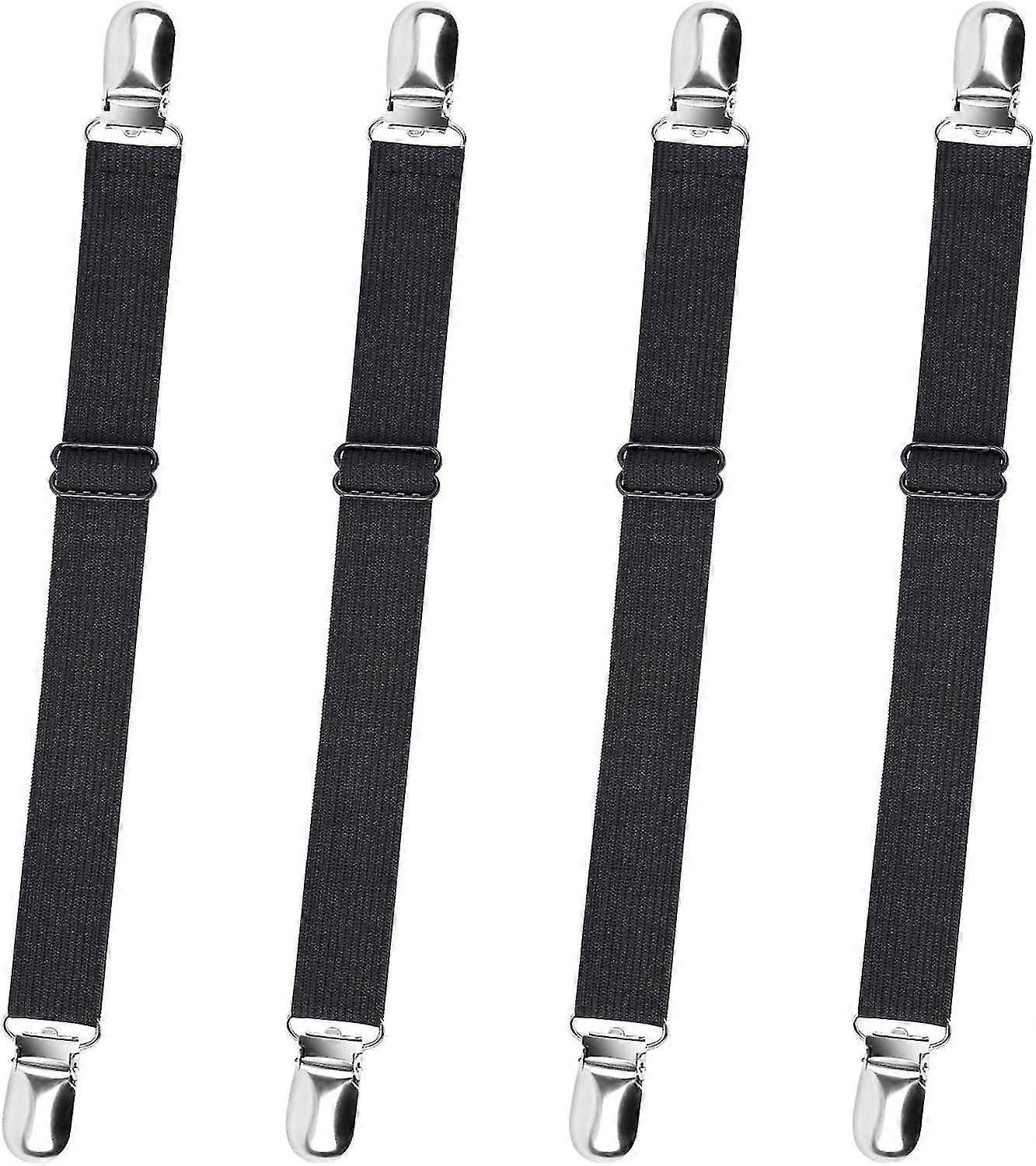 Bed Sheet Fasteners - 4 Adjustable Heavy Duty Sheet Straps