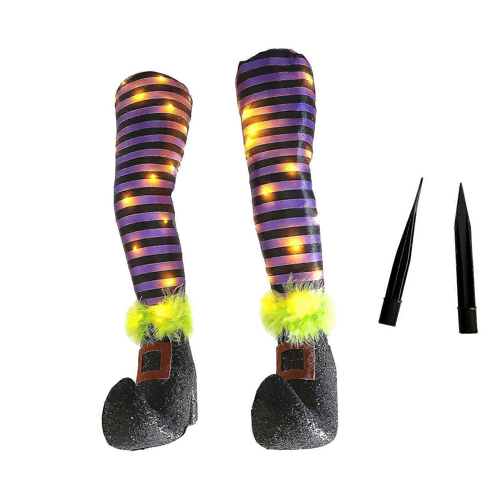 Halloween Decoration Prosthetic Witch Leg Garden Decorations