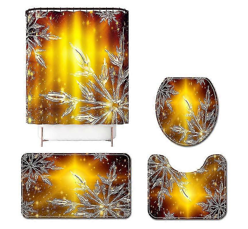 Mng Christmas Elements Gradient Snowflake Printed Floor Mat