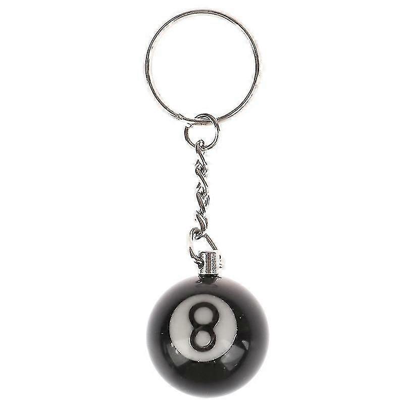 Creative Billiard Pool Keychain Table Ball Key Ring Lucky Black No.8 Key Chain Hfmqv TAO