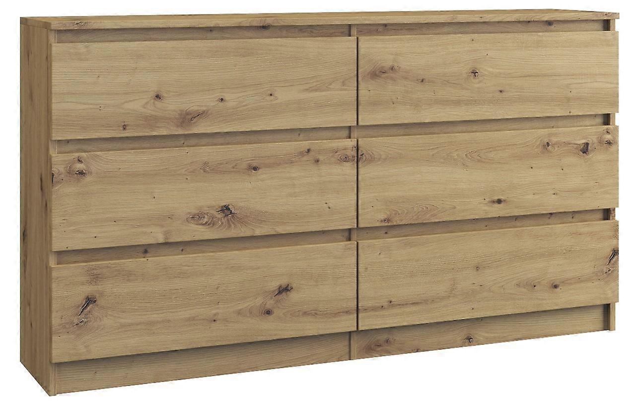 Kommode Malwa M6 140 - Eiche artisan