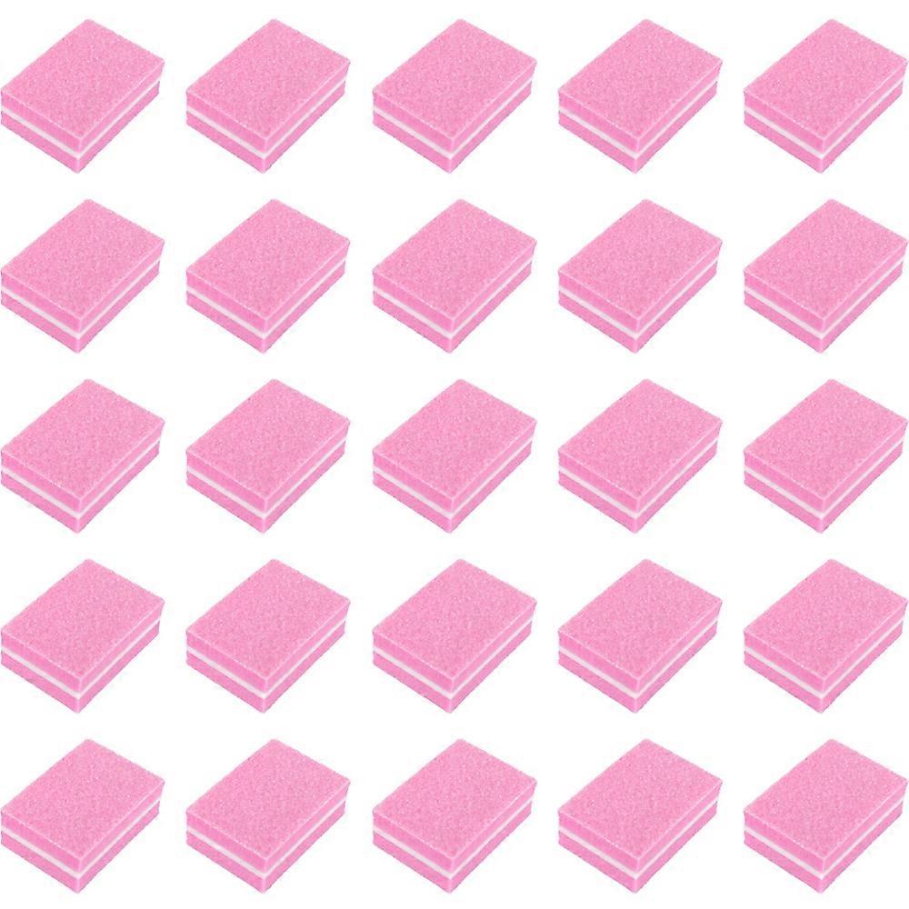 100 Pcs Mini Buffers For Nails Mini Nail Buffer Nail Buffers For Natural Nails Pink