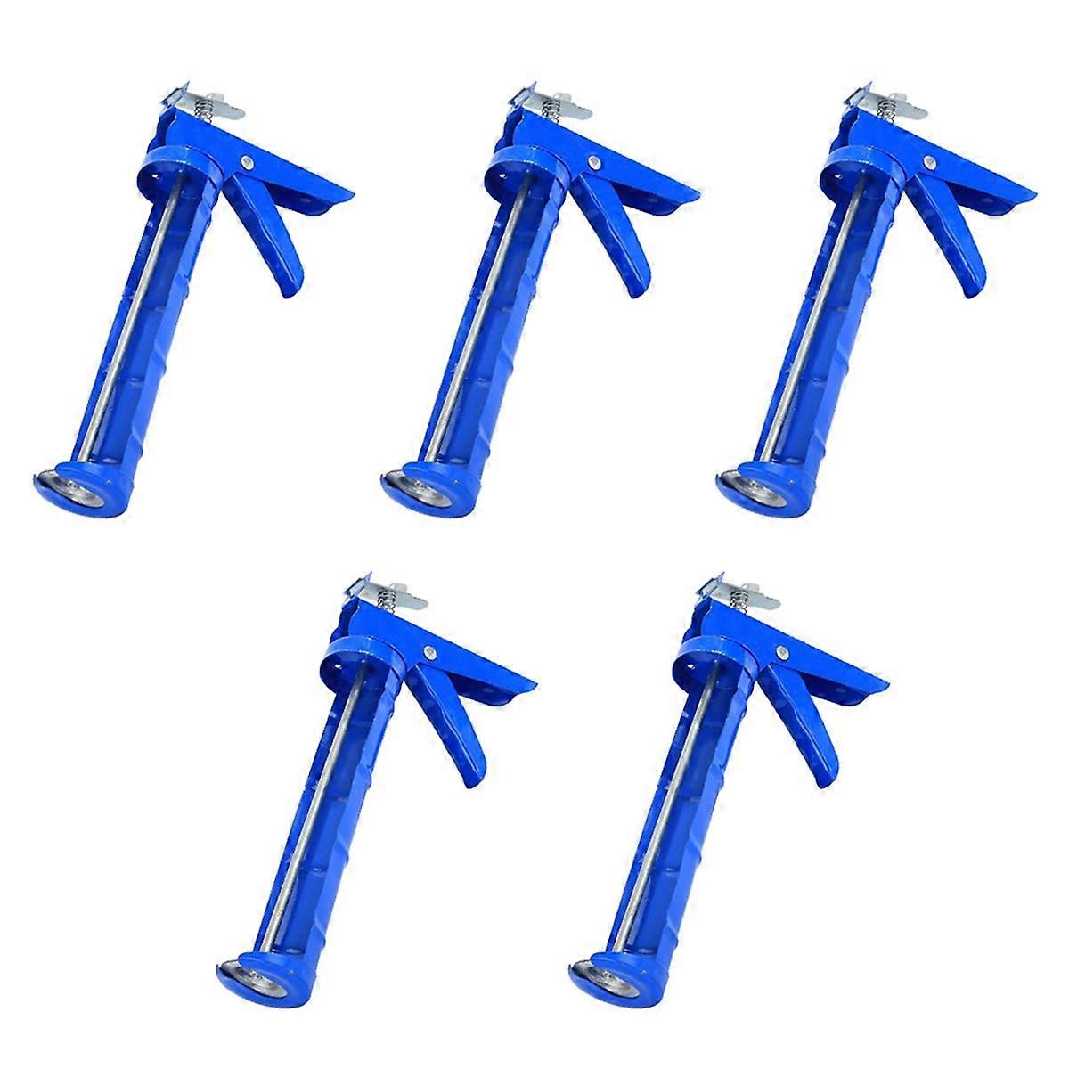 5PCS Caulking Tool, 10:1 Thrust Ratio, Caulk Tool No Drip, Filling Hand Caulking Tool for Glass Glu