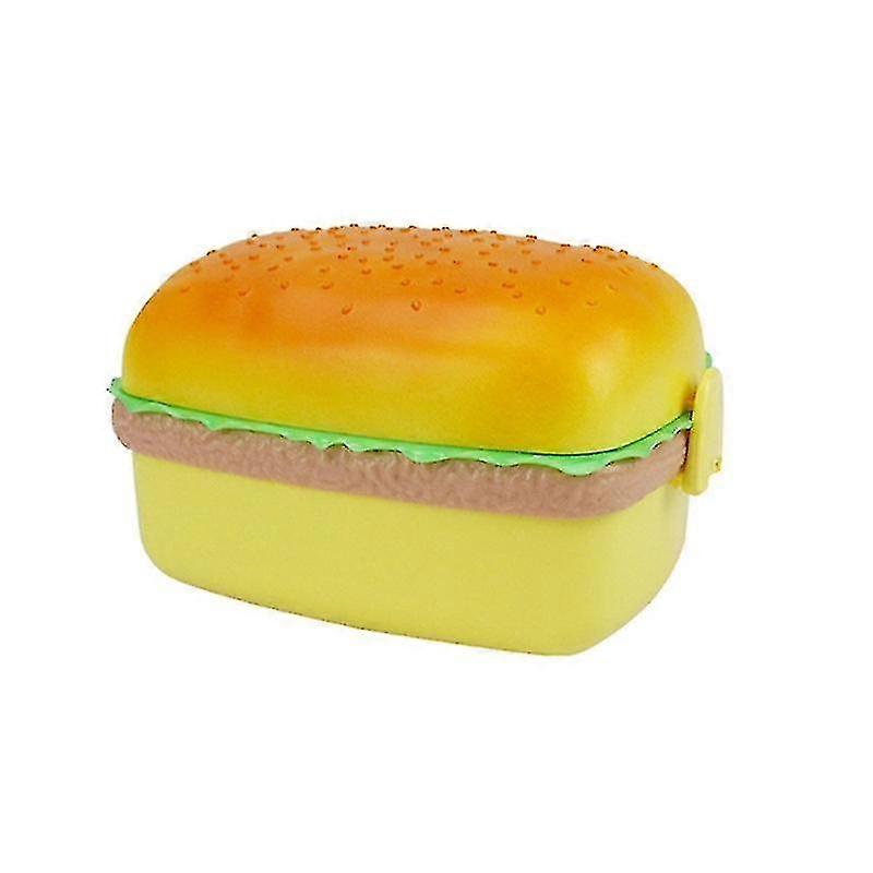 High-quality creative hamburger bento box hamburger lunch box for home outings for children's elementary school students