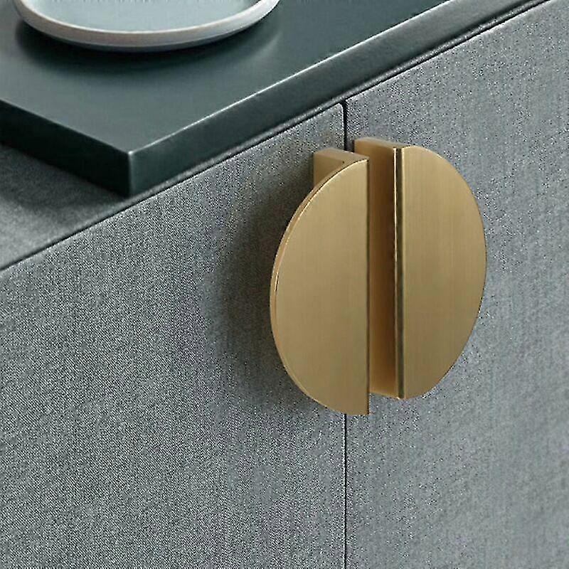 2 حزمة نصف جولة القمر على شكل درج مقابض الذهب النحاس درج يسحب للمطبخ غرفة نوم مجلس الوزراء باب الأثاث الألومنيوم درج مقابض