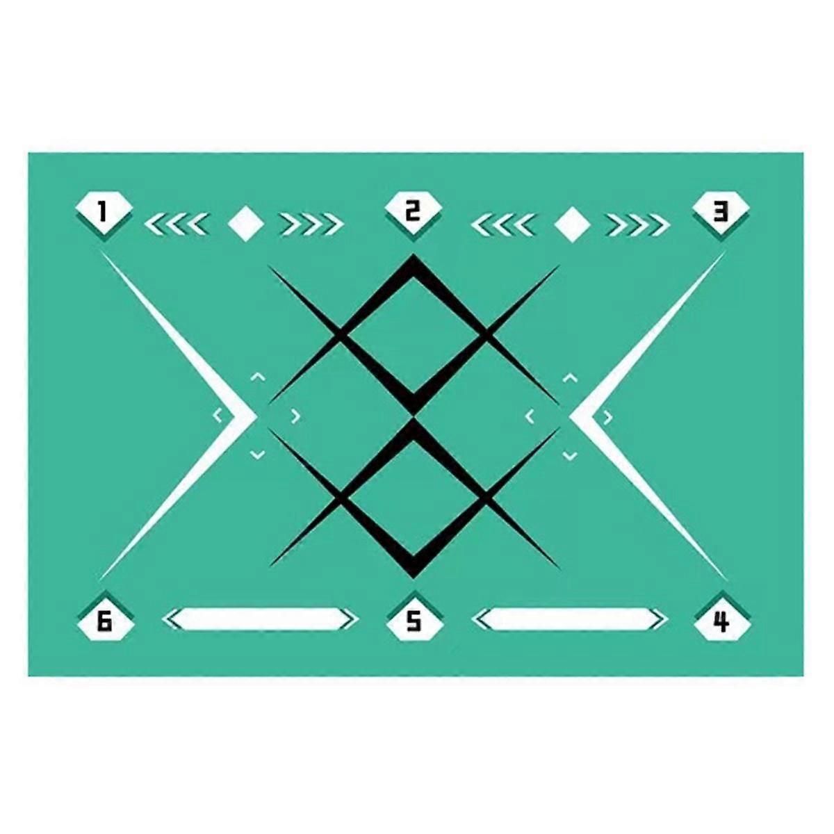 Grüne Fußball-Trainingsmatte rutschfeste faltbare Kinder Erwachsene Ball Trainingsmatte