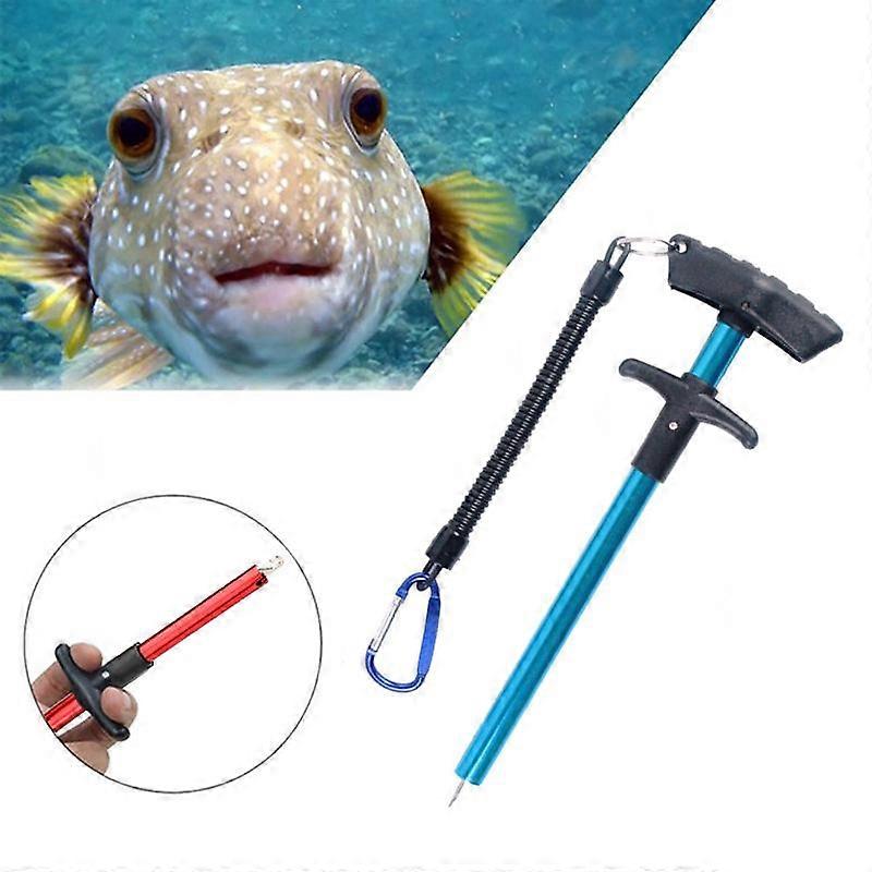 Portable Fish Hook Remover Fish Hook Separator Squeeze Tool Fish Hook Puller Puller With Rope blue