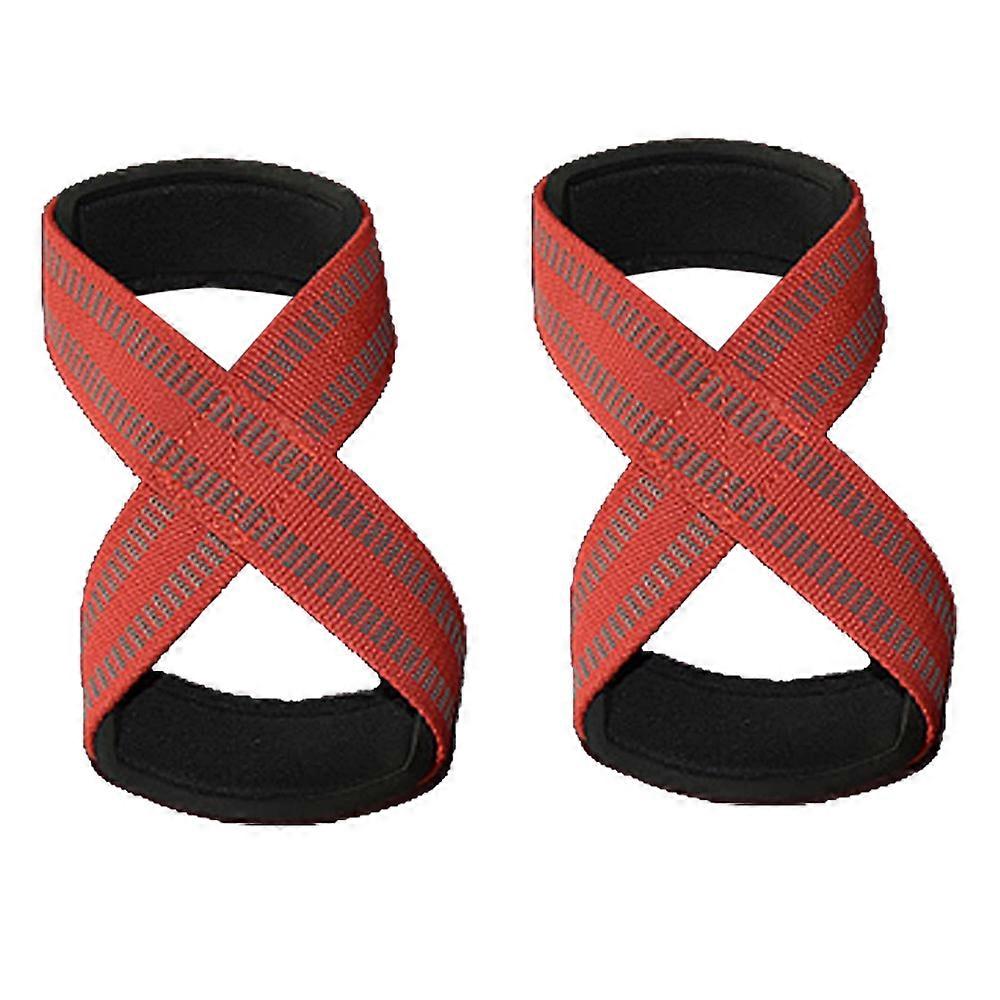 8 Loop Lifting Straps The For Power Lifters Weightlifters Workout Enthusiasts Red