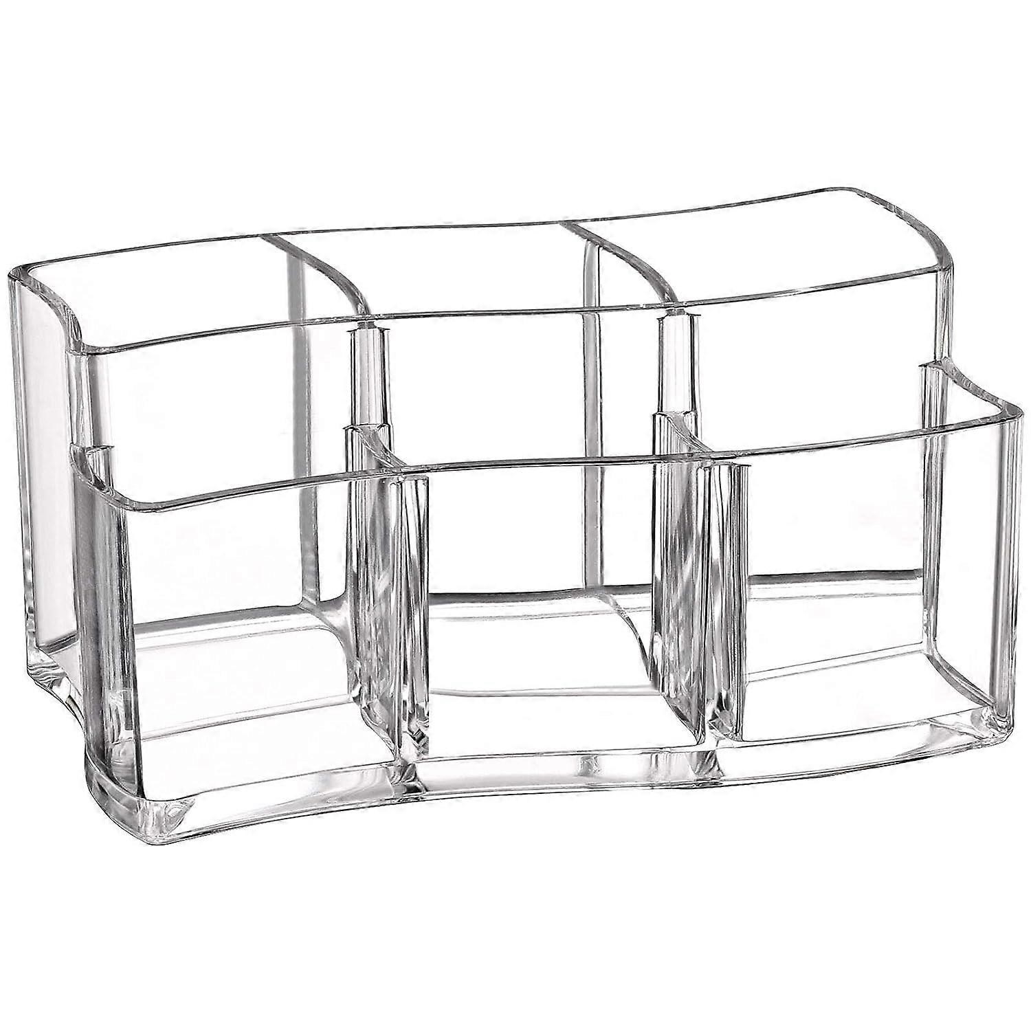 Makeup Brushes Holder Organizer - Clear Eyebrow Pen Container Cosmetics Storage