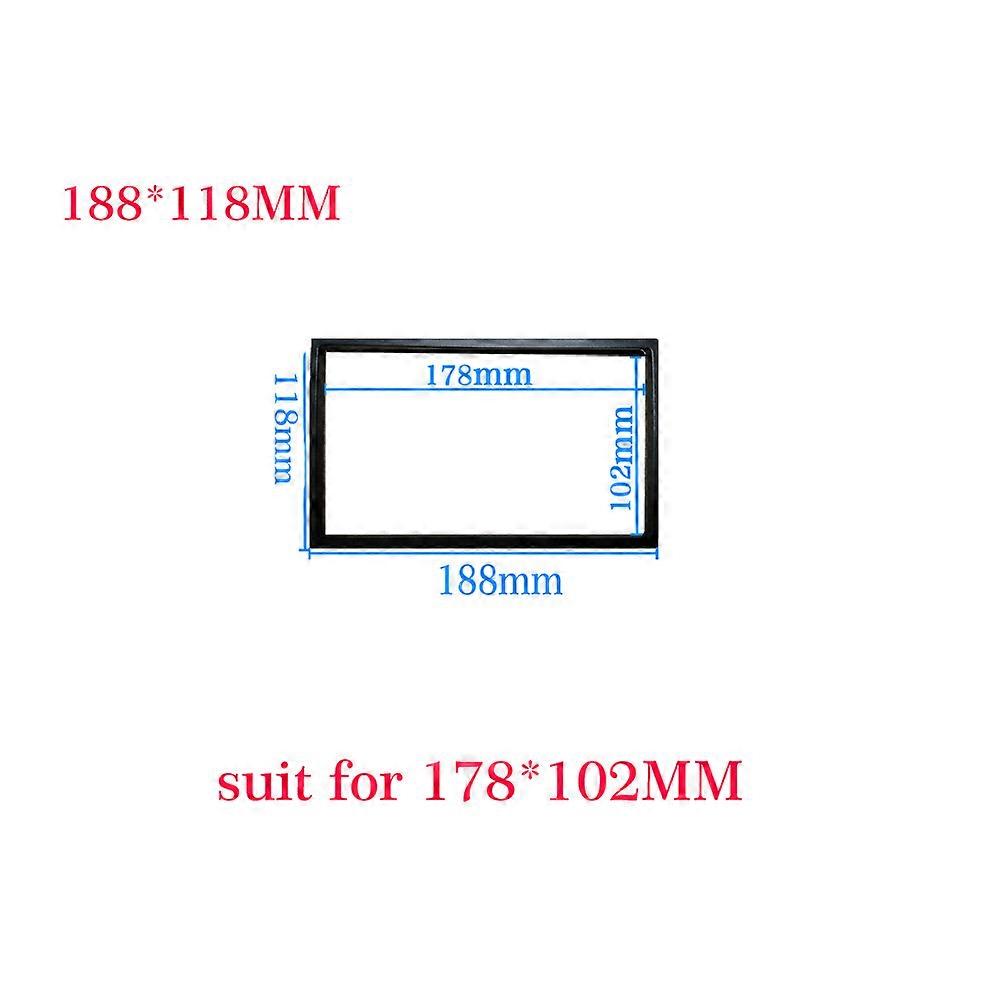 Frame 2 Din Car Radio MP5 Installation Kit Mounting Accessories Holder Support 2 Bracket 4 Screw Quick Installation Tools