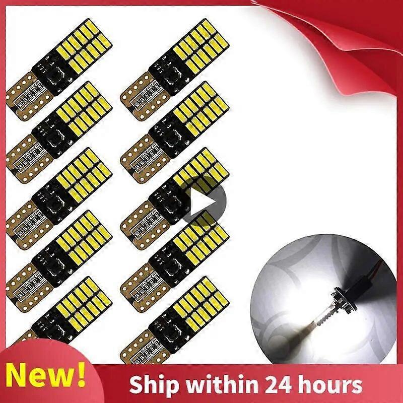 Car Decoding Light LED Bulbs T10 4014 24SMD Clearance Lights Interior Dome Lamp Door License Plate Lights Indication Lamp