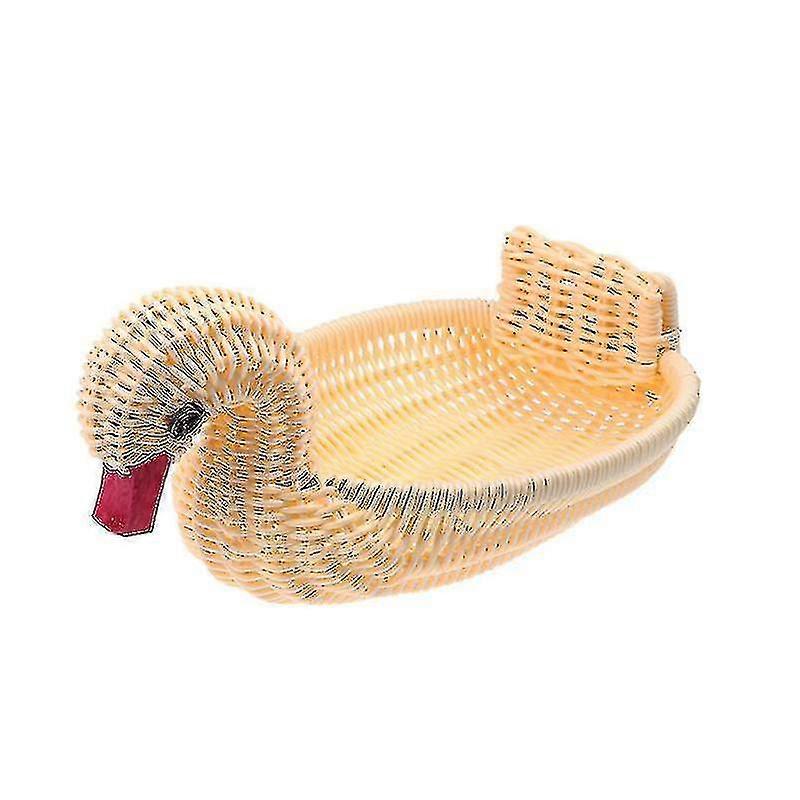 Rattan Fruit Storage Basket Kitchen Table
