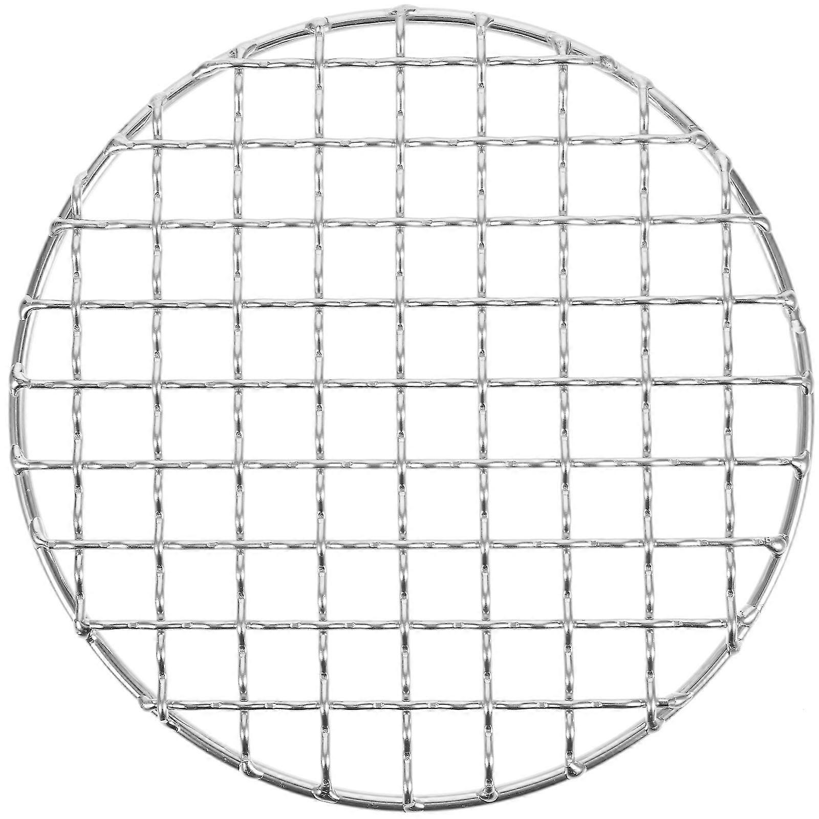 Round Grill Mesh BBQ Mesh Wire Net Meat Fish Vegetable Tool Versatile Round Steaming Cooling Rack
