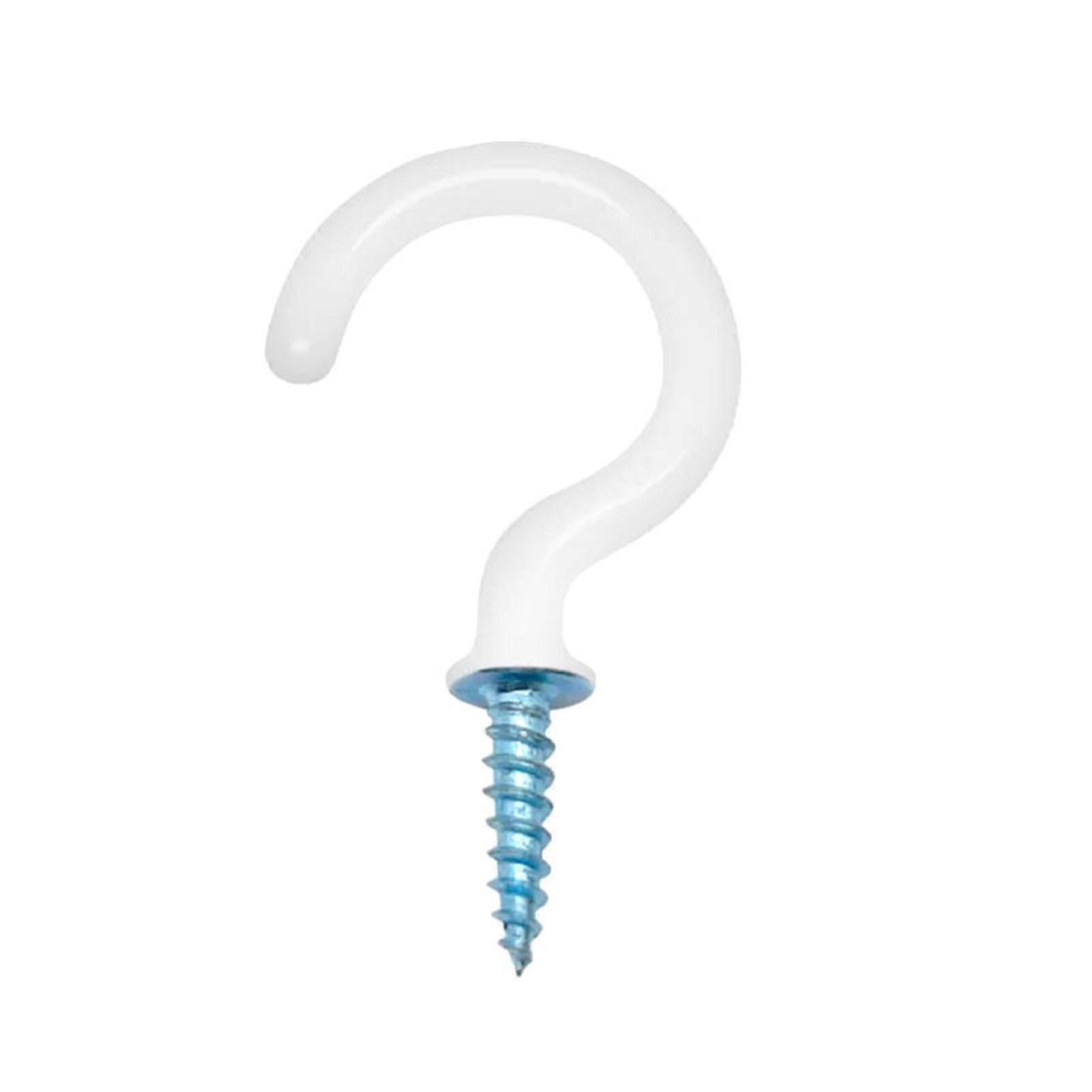 Ceiling Hooks 30pcs White Multipurpose Screw Hook Screw Cup Hook For Hanging Plants