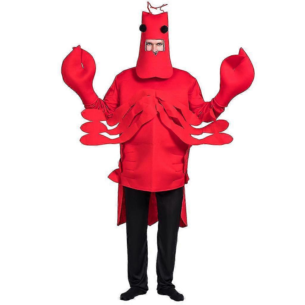 コスプレ、ハロウィーンパーティーのための面白い海洋生物エビとカニの衣装