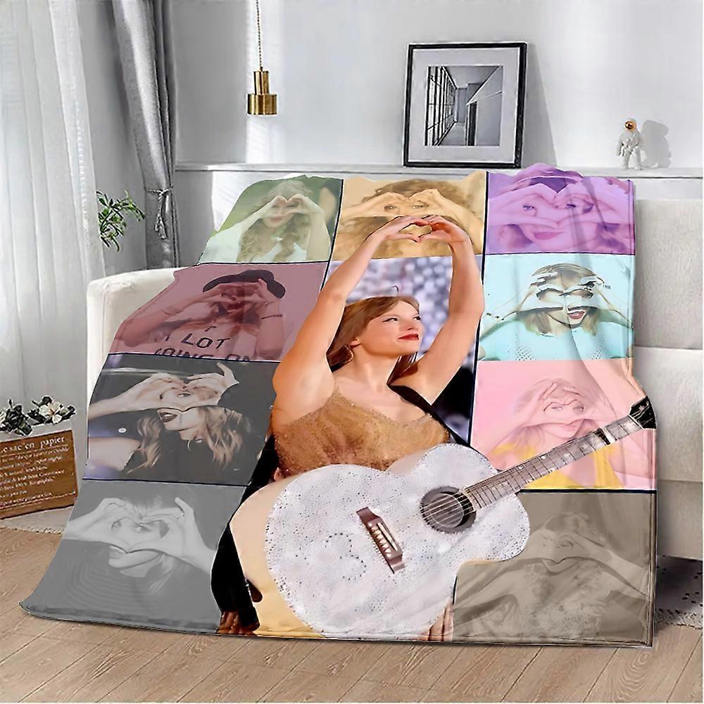 Sød tegneserie trykt tæppe picnic tæpper varmt tæppe bløde s-swifts behageligt tæppe hjem rejse fødselsdag t-taylors gave