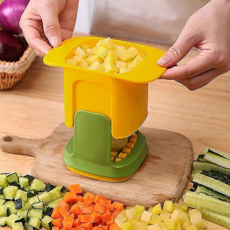 2-in-1 Vegetable Chopper Dicing Slitting Vegetables Cutter Slicer Multifunction
