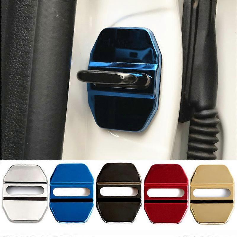 Car Styling Vehicle Interior Door Lock Cover for Benz C E S GLK CLA GLA Class Auto Interior Anti Rust Protective Covers 4pcs/set with LOGO AM|Vehicle