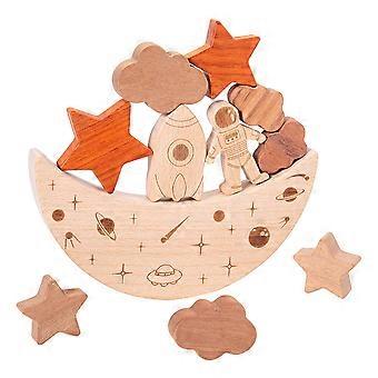 Kinderpuzzle Space Moon Balance Baustein Faltspielzeug