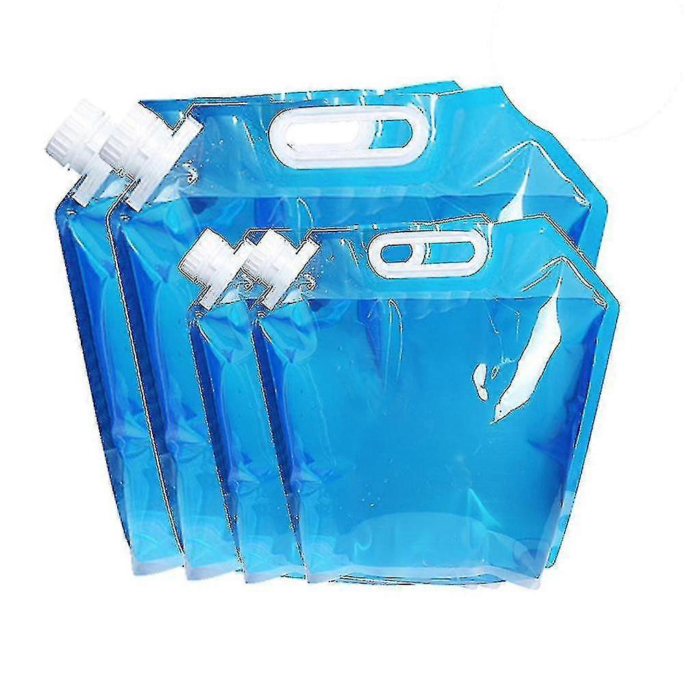 4 Pack Water Container Outdoor Folding Water Bag Car Water Carrier Container