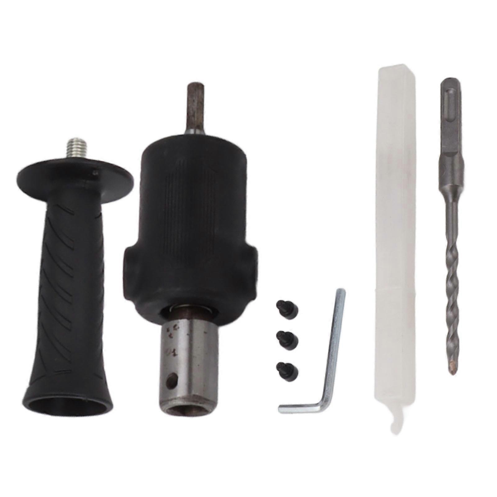 Electric Hammer Conversion Head Electric Hammer Drill Bit Hammer Drill Conversion Head Square Shank Black