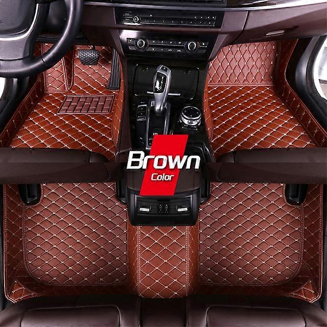 Custom Leather Car Floor Mats For Toyota Corolla E120 2001 2002 2003 2004 2005 2006 2007 Automobile Carpet Rugs Foot Pads