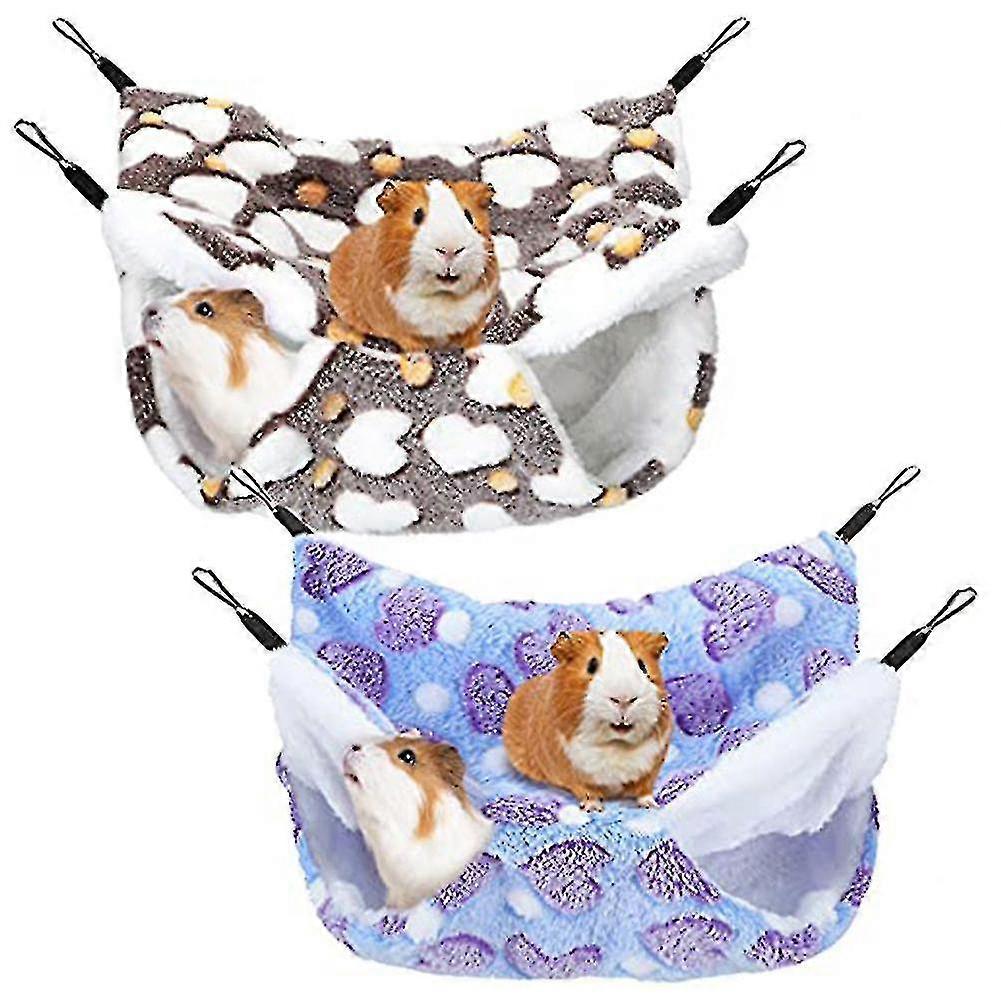 2 Pcs Guinea Pig Rat Hammock