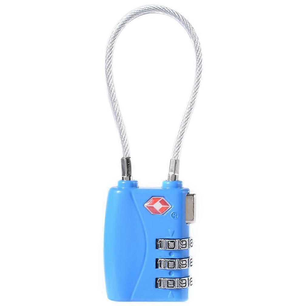 TSA luggage suitcase cable lock combination lock 3 digits co