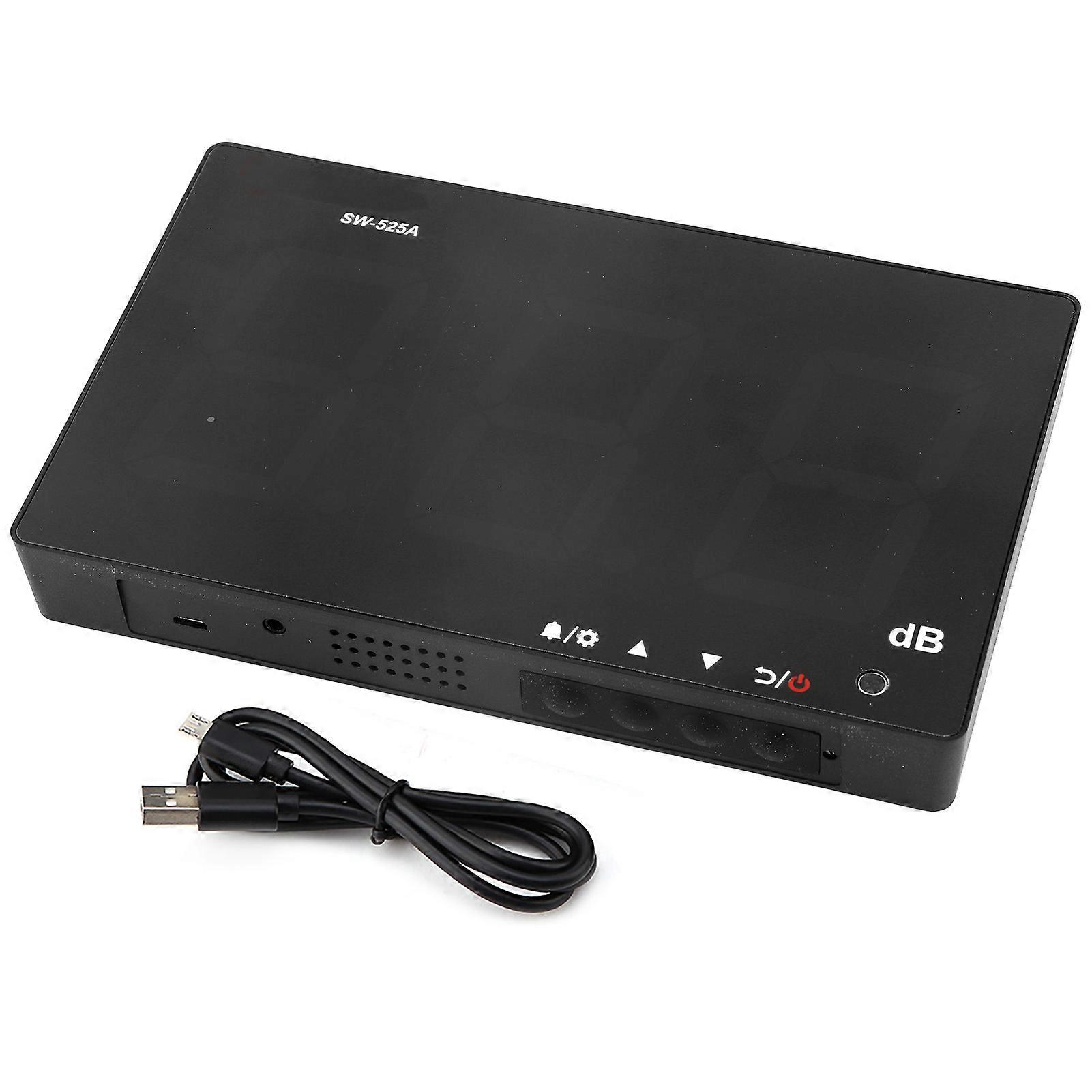 SW-525A Wall Mounted LCD Display Digital Sound Level Meter USB 30-130dB