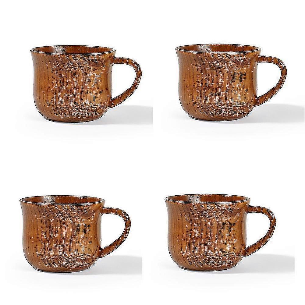 Creative Natural Wood Mug Coffee Cup Wine Glass Tea Cup For Family Tea Room Bar Beer Milk Drinkware-