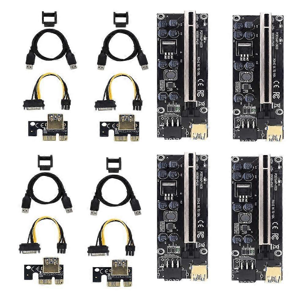 4Pack Ver009S Pci-E Riser-Karte für GPU-Mining-Netzteil Schwarz