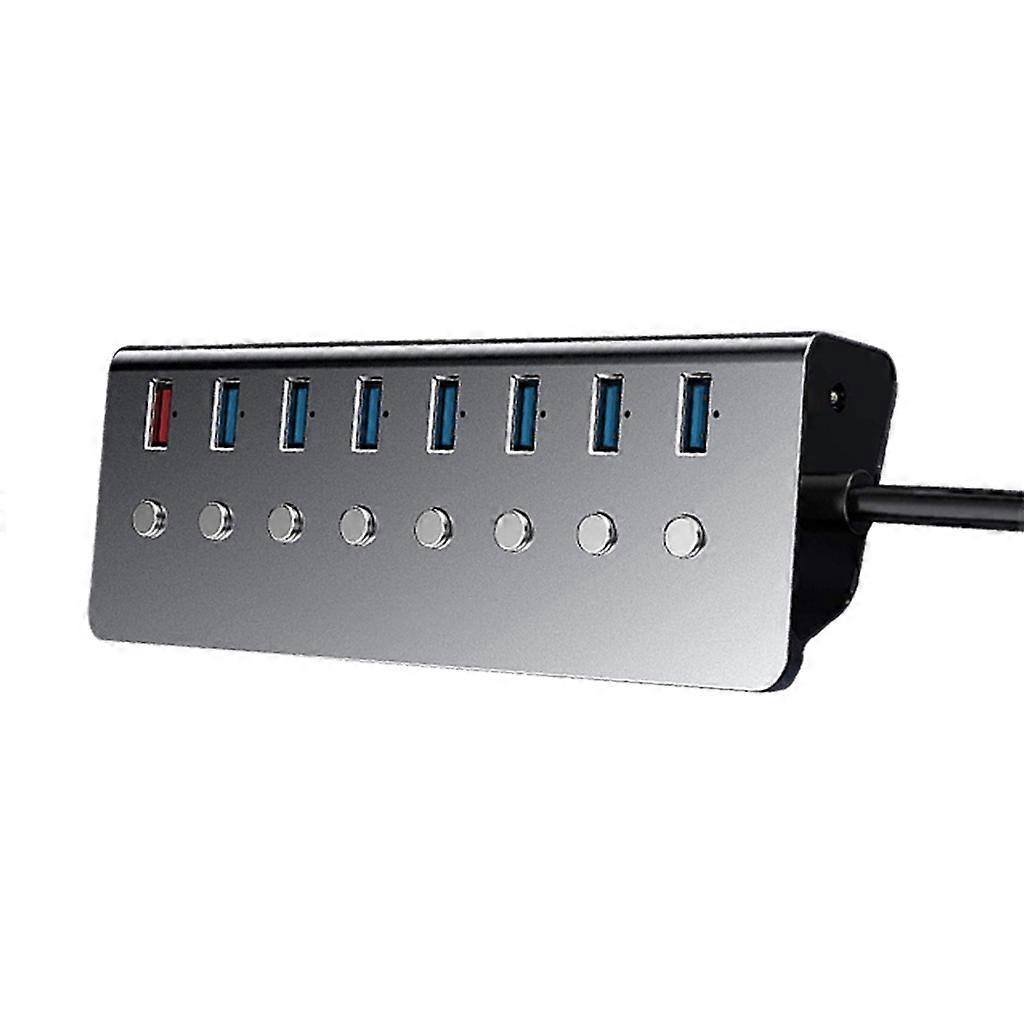 USB 3.0 Hub USB Splitter with Charging Port, Independent Sub Control Switch