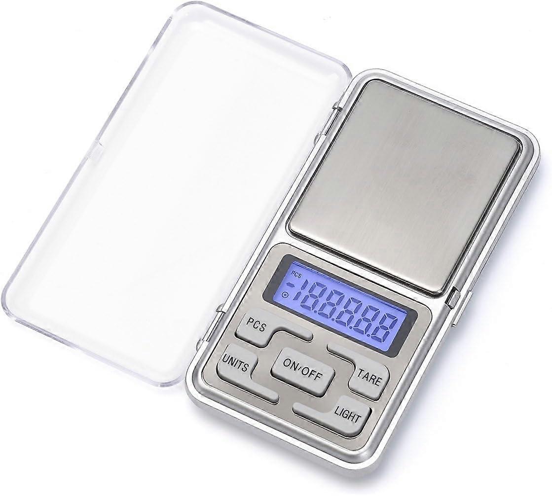 Digital Pocket Scale 200 x 0.01g, with Back-lit LCD Display, Mini Digital Weighing Scale 200g for Jewelry Coins Reload and Kitchen Scale