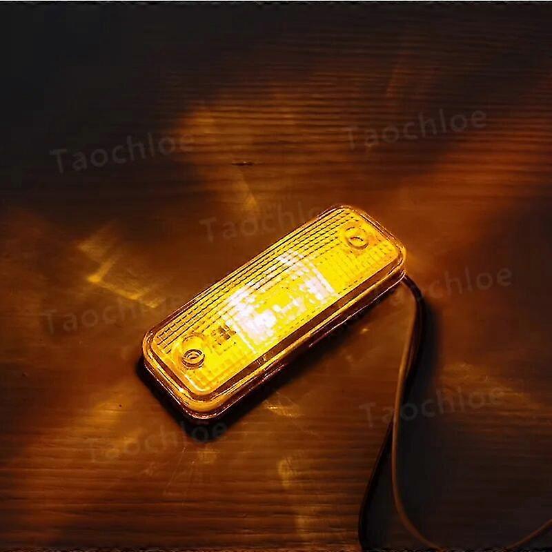 2 stk 10-30V rød hvit gul klaring sidemarkørindikatorlys for vogntog for vogntog Signallys E8