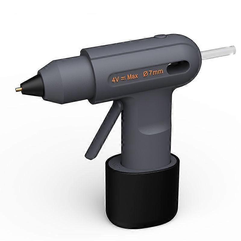 JIMIHOME Cordless Lithium-ion Hot Melt Glue Gun Rechargeable Wireless Home Industrial Gun with 10pcs Hot Melt Glue Sticks Tools