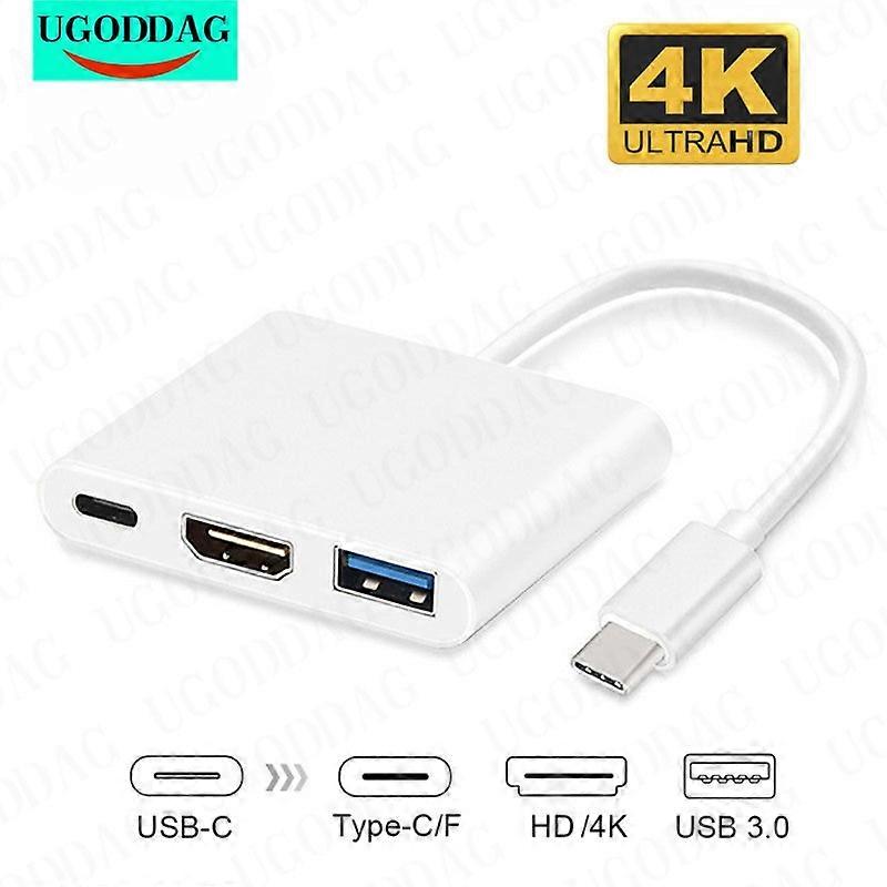 USB HUB USB Type C to HDMI-Compatible 4K Converter Adapter Type C to HDTV/USB 3.0/Type-C for PC Laptop MacBook Huawei Mate 30