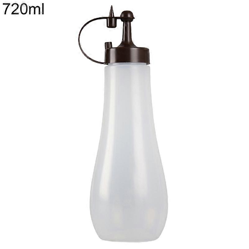 250ml/360ml/480ml/720ml Squeeze Bottle No Odor Small Outlet Multi-functional Plastic Condiment Squeeze Squirt Bottles with Lids for Home