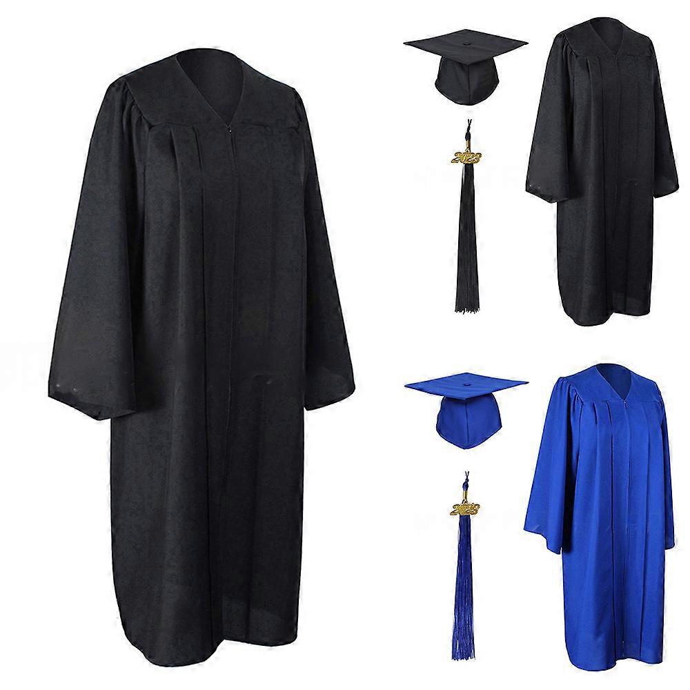 Graduation Cap and Gown Set Bulk with Tassel for High School College Choir Robe