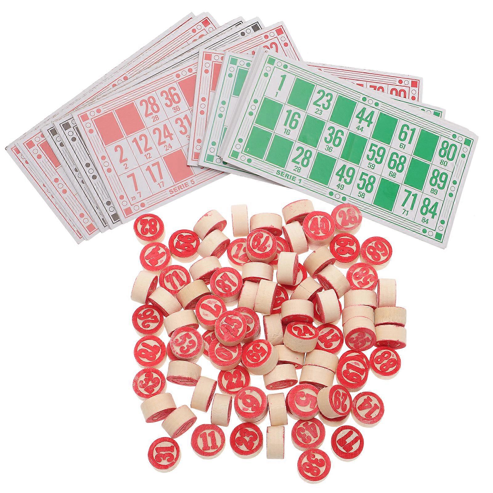 1 Set Russian Bingos Game Chess Interesting Bingos Chess Game Toy Bingos Chess Toy