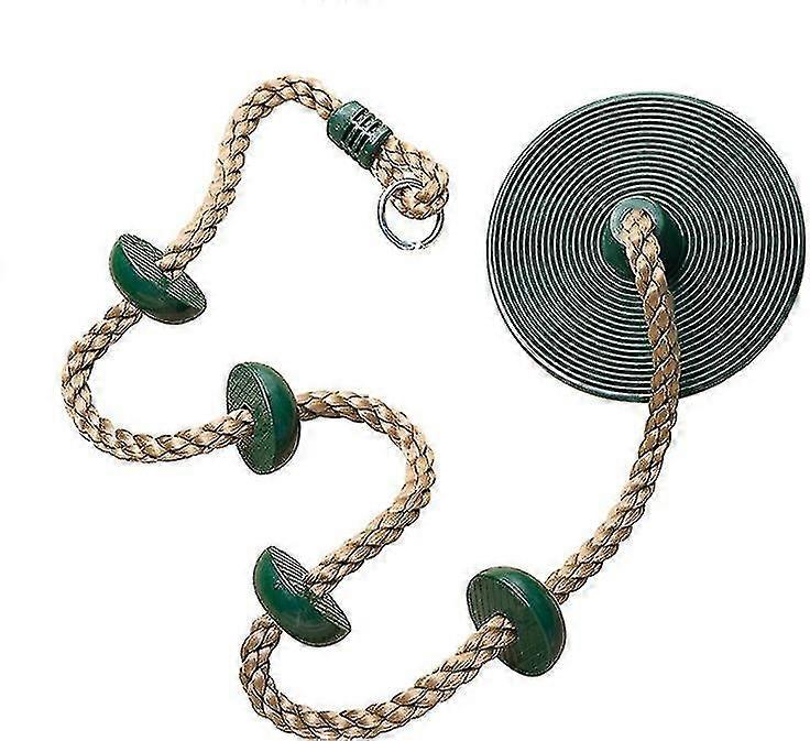 Escalada swing, corda de escalada, balanço de disco com apoio ao pé, conjunto para crianças, para o ar livre, quintal, playground, e