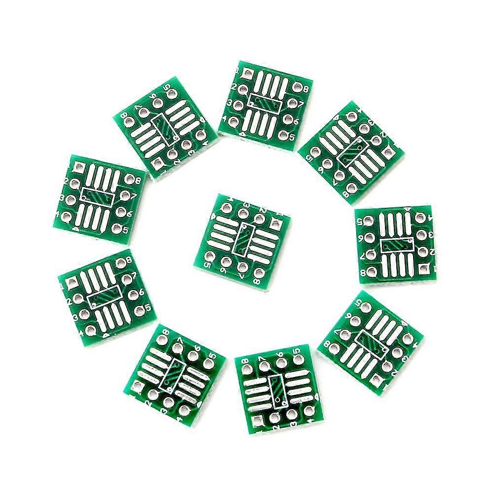 10pcs Sop8 Ssop8 Tssop8 To Dip8 Adapter Converter Pcb Board