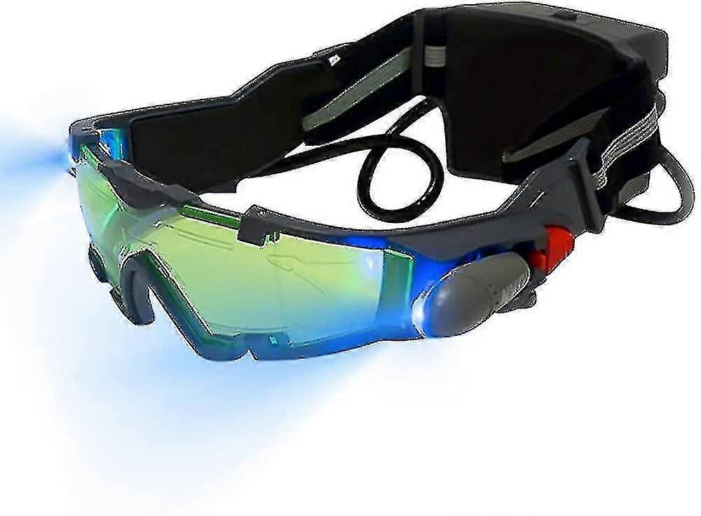 نظارات للرؤية الليلية للأطفال ، نظارات ليلية قابلة للتعديل مع أضواء قابلة للطي عدسة خضراء ، نظارات للرؤية الليلية للتجسس عالية الجودة