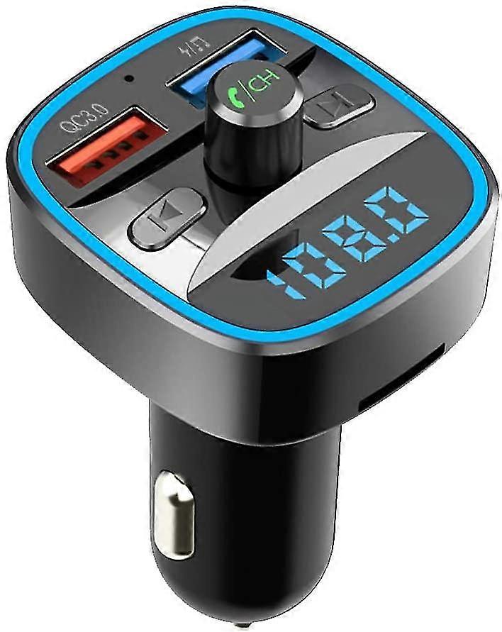 [2022 New] Bluetooth Fm Transmitter, Holalei Qc3.0 Wireless In-car Radio Adapter